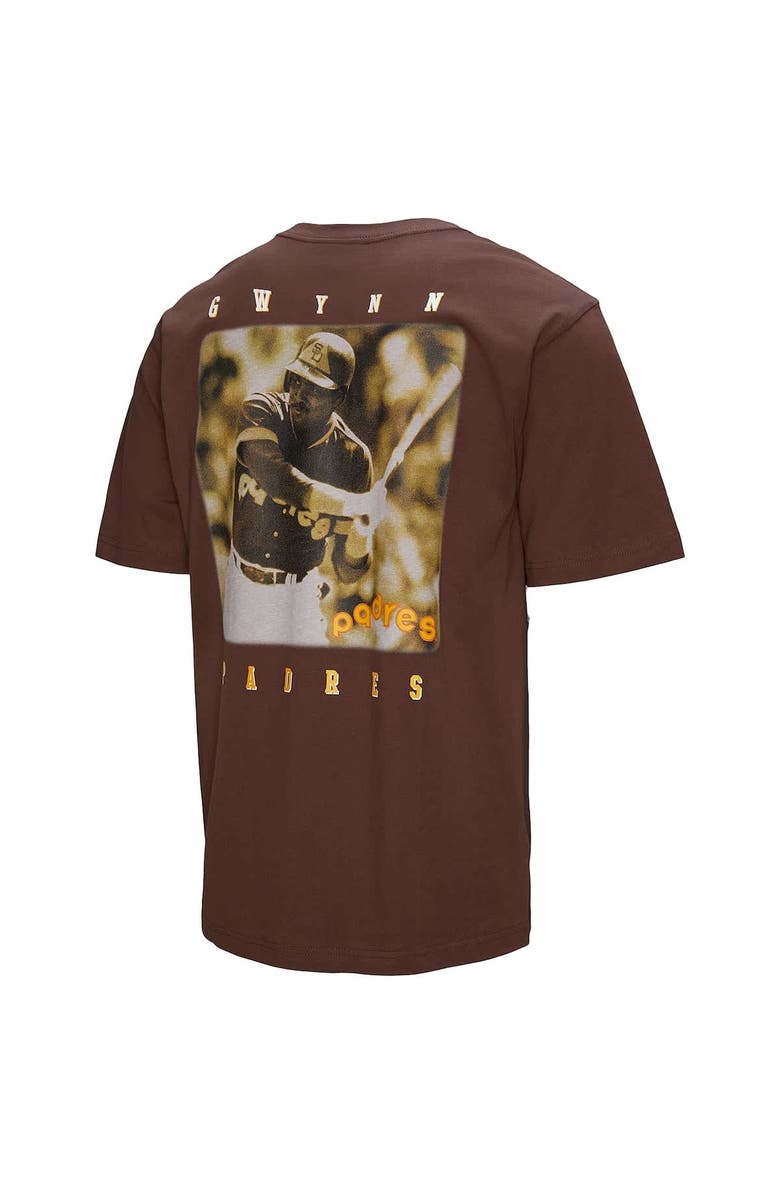 Mitchell & Ness Men's Mitchell & Ness Tony Gwynn Brown San Diego Padres Legends Collection Vintage Logo T-Shirt, Alternate, color, Brown