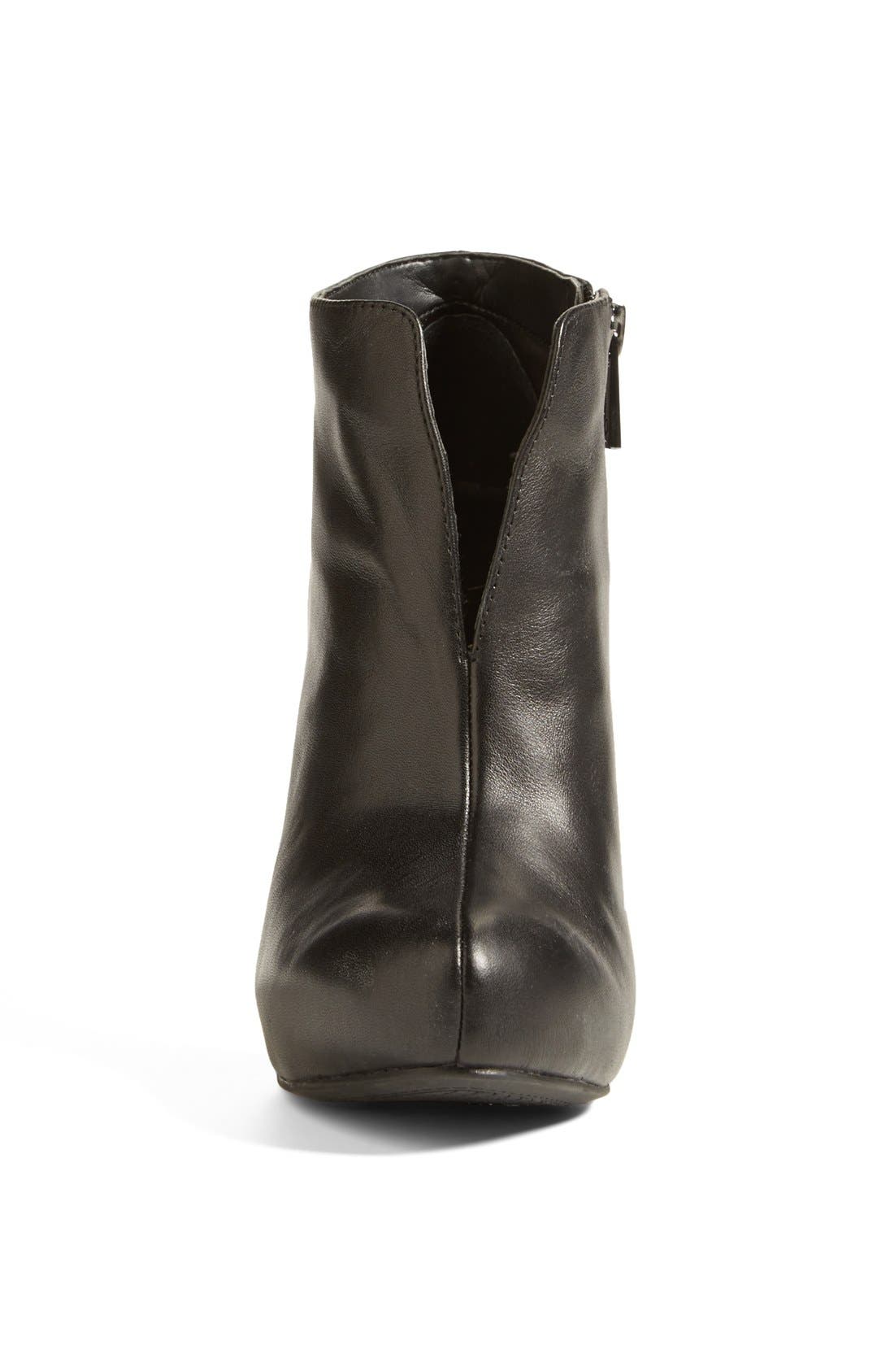'Akito' Platform Bootie, Alternate, color, BLACK LEATHER