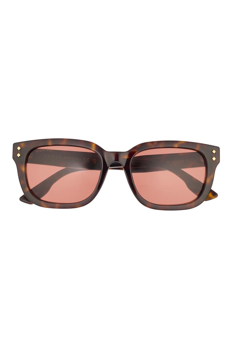 54mm Novelty Square Sunglasses, Main, color, HAVANA HAVANA BROWN
