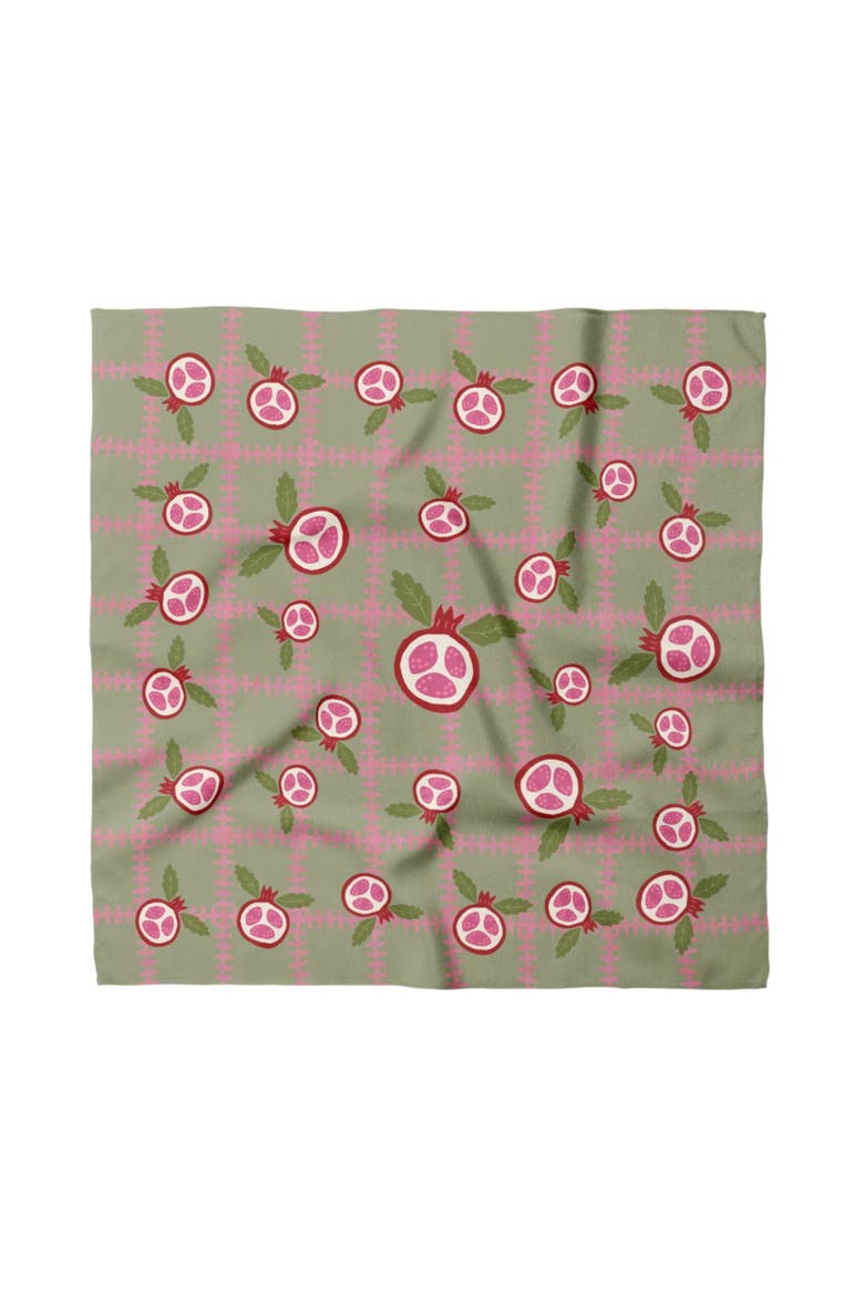 Pomegranate Cotton Silk Bandana, Main, color, Beige