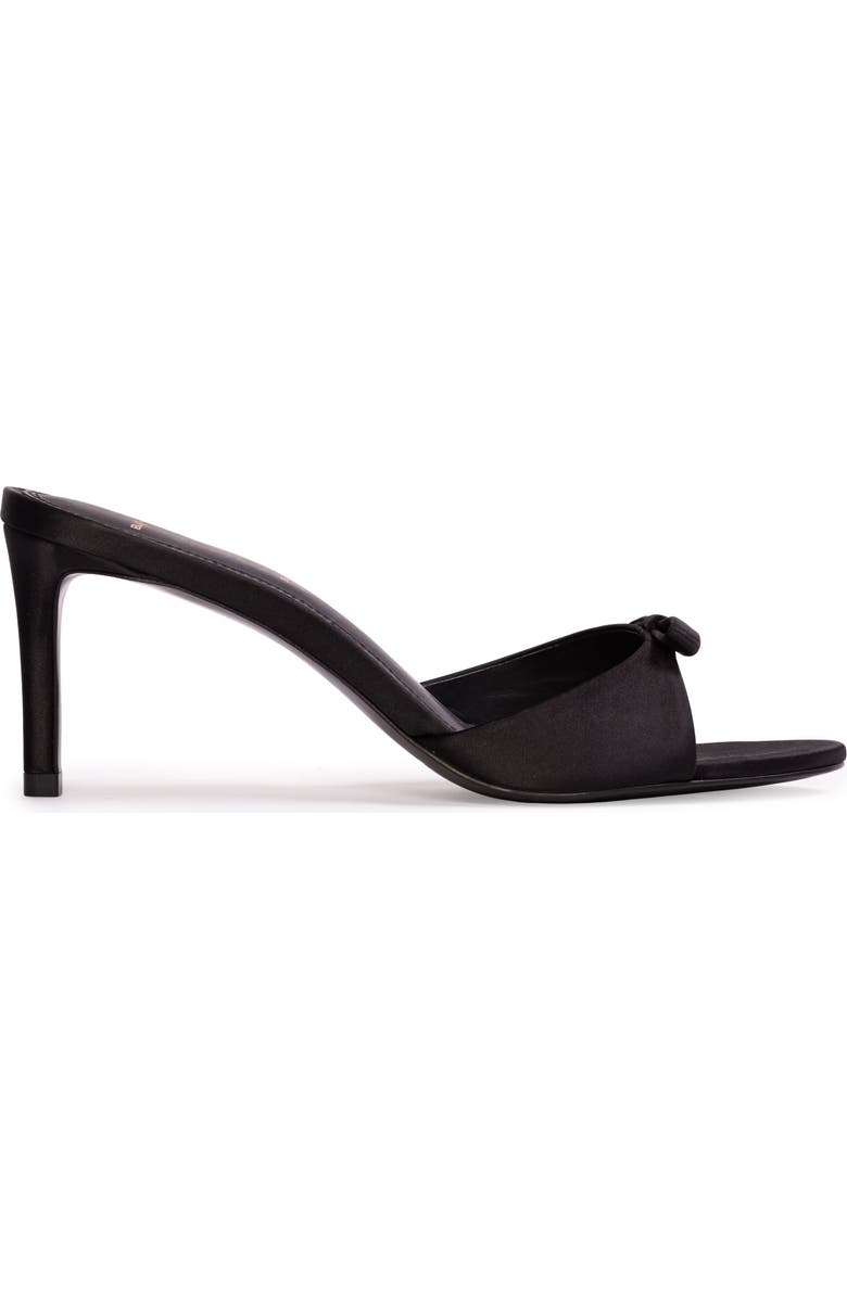 BLACK SUEDE STUDIO Albie Slide Sandal, Alternate, color, Black Satin