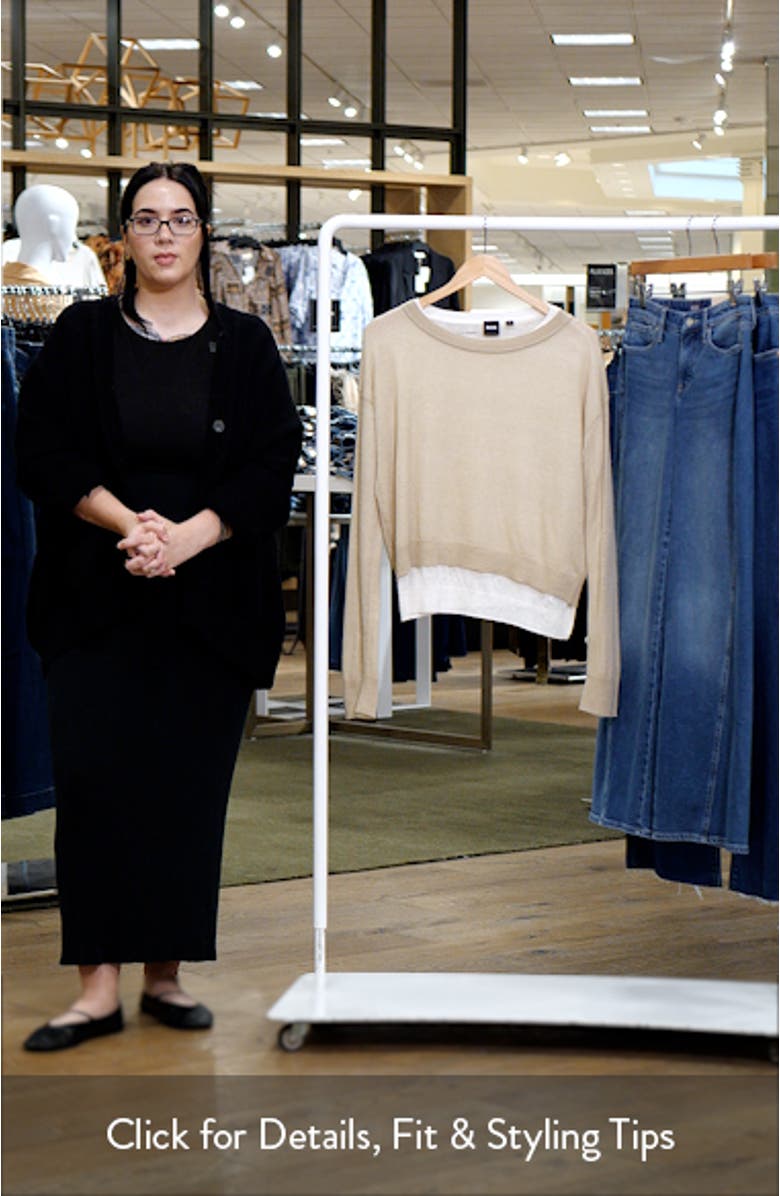 Femok Layered Wool Blend Sweater, sales video thumbnail