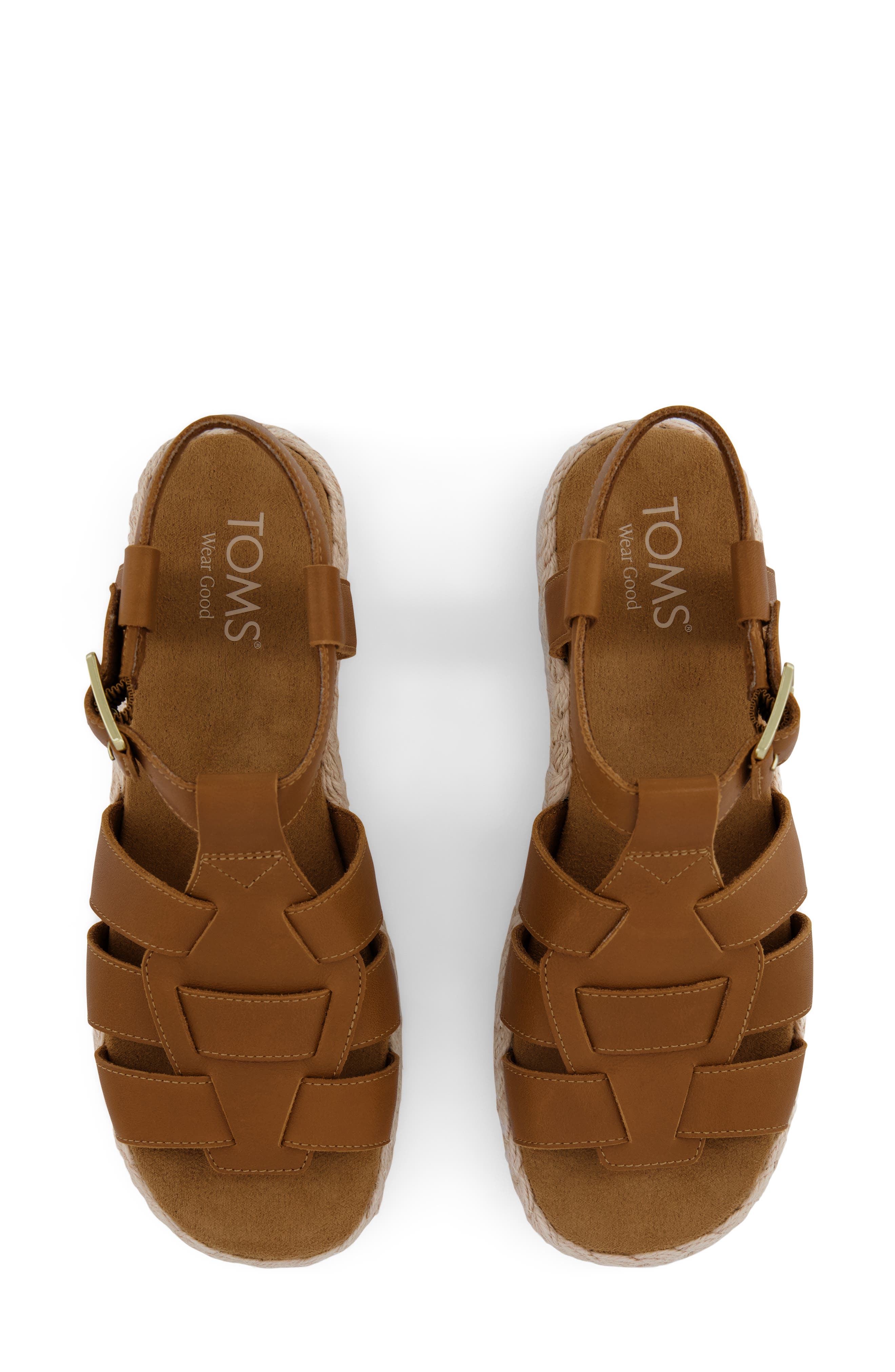 Jac Platform Fisherman Sandal, Alternate, color, MEDIUM BROWN