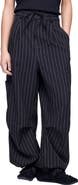adidas Pinstripe Utility Wide Leg Pants