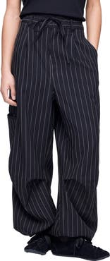 adidas Pinstripe Utility Wide Leg Pants