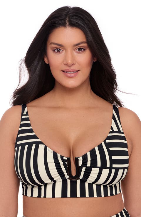 U-Wire Adjustable Midkini Swim Top