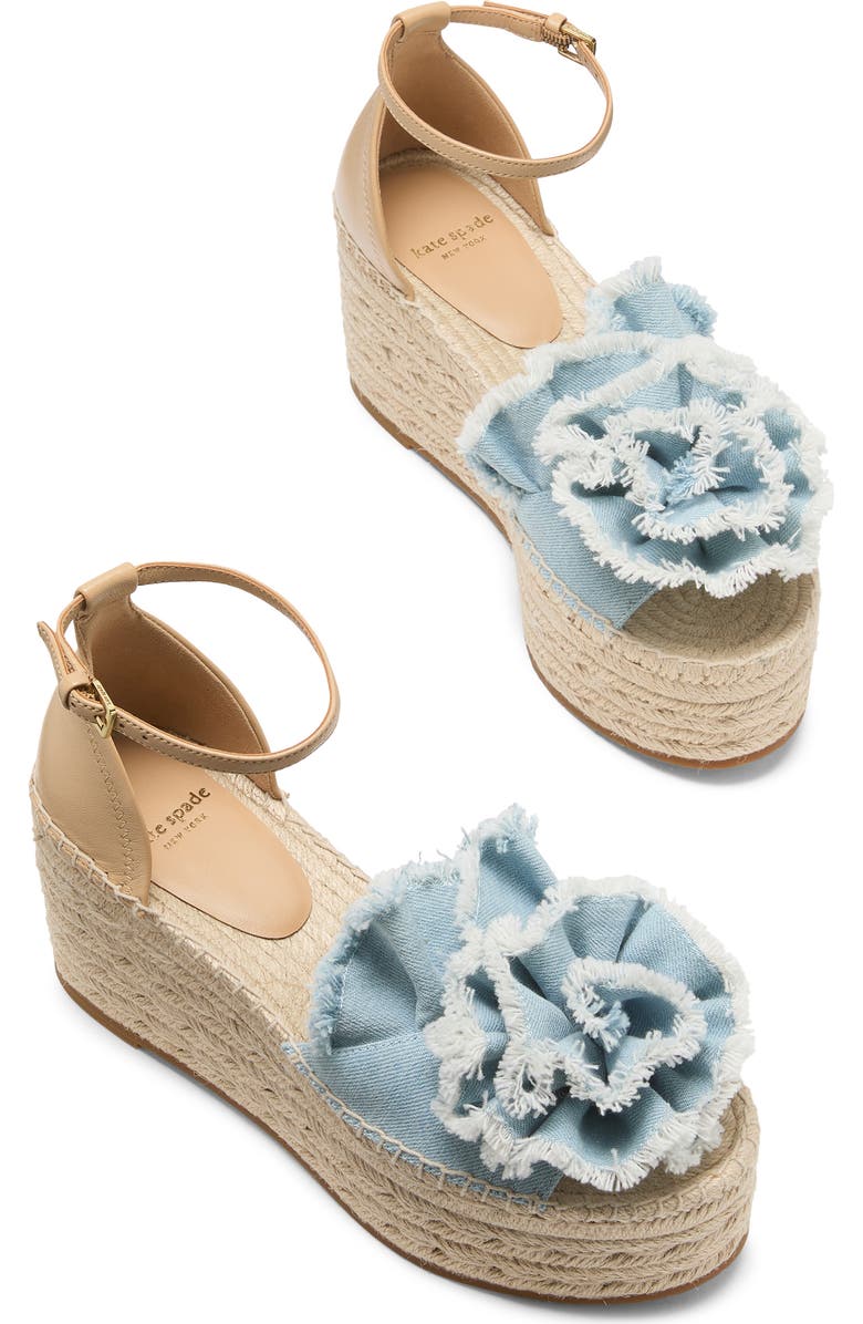 Kate Spade New York flourish espadrille platform sandal, Alternate, color,
