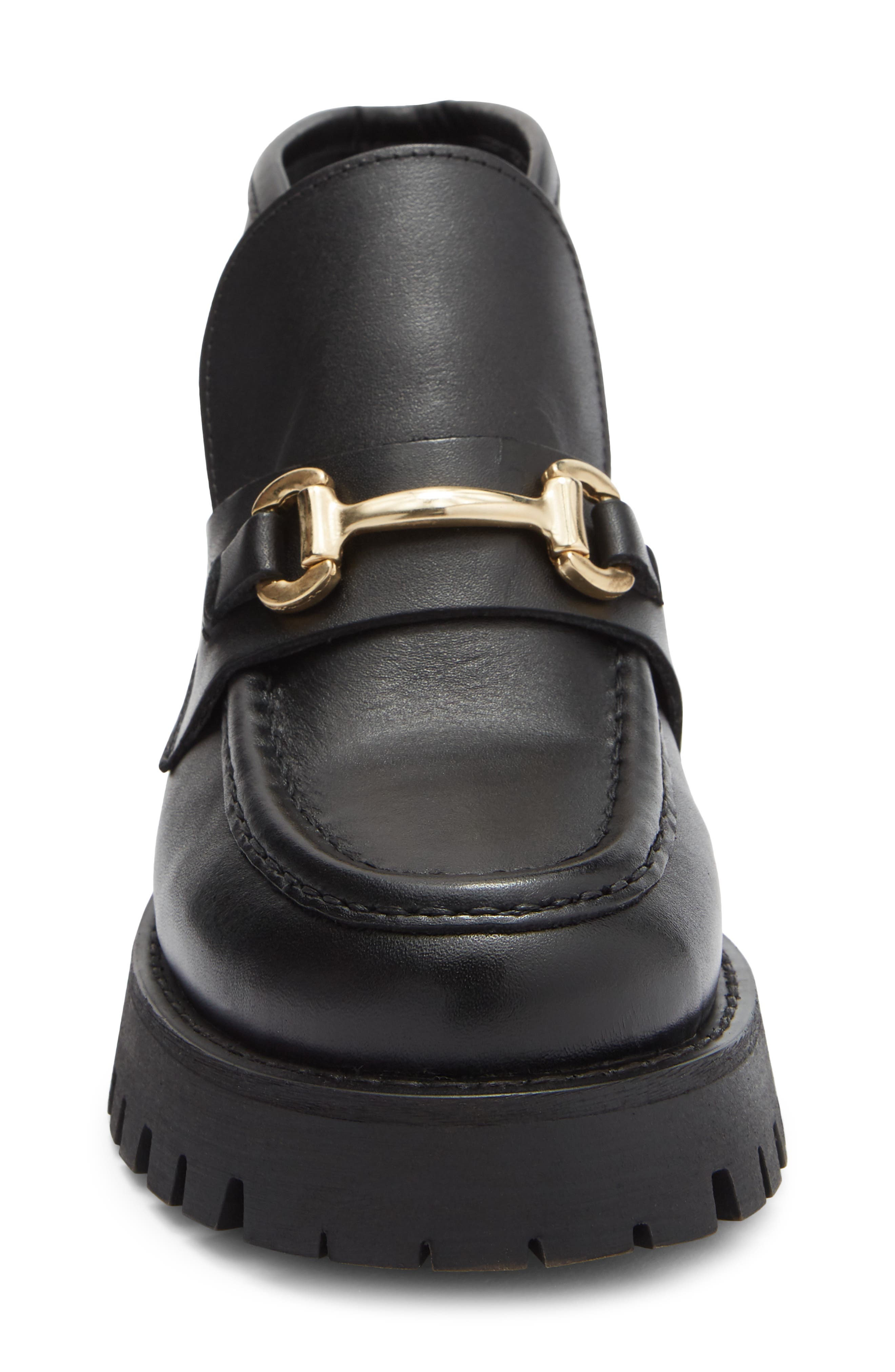 Steve Madden Leon Short Boot, Alternate, color, Black Leather