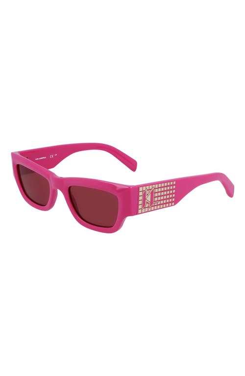Karl Lagerfeld 52mm Rectangular Sunglasses