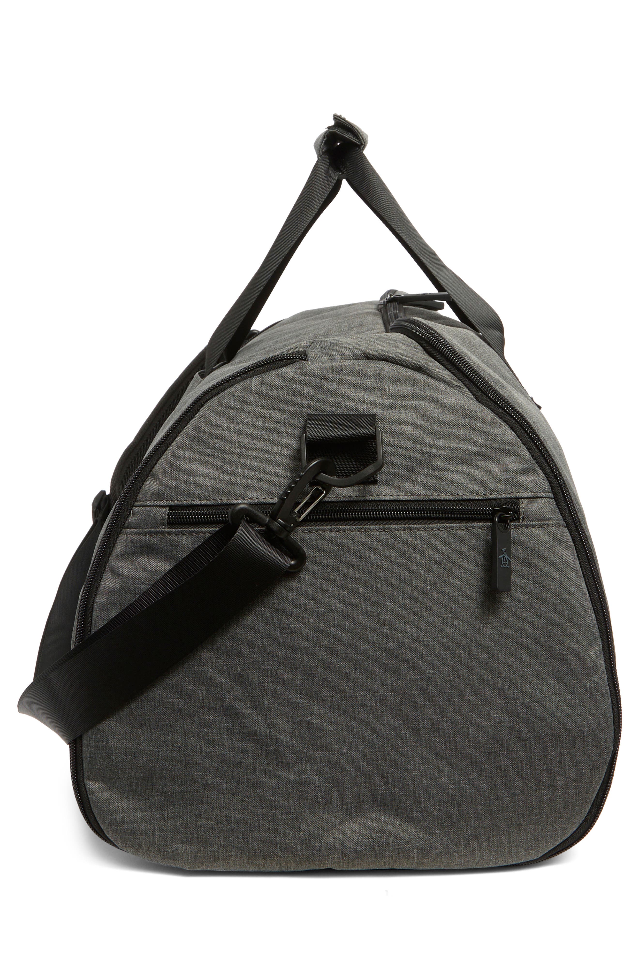 Original Penguin Wardrobe Travel Duffle Bag, Alternate, color, Grey Crosshatch