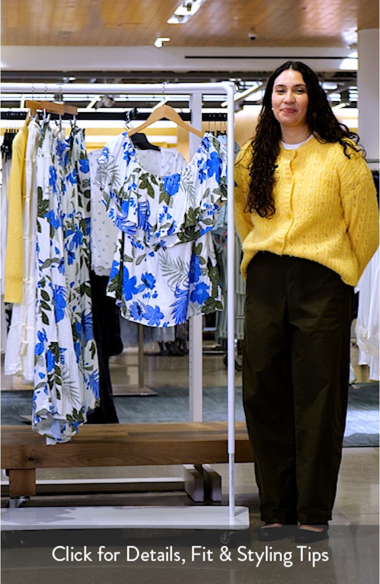 Zurie Floral Talisy Off the Shoulder Top, sales video thumbnail