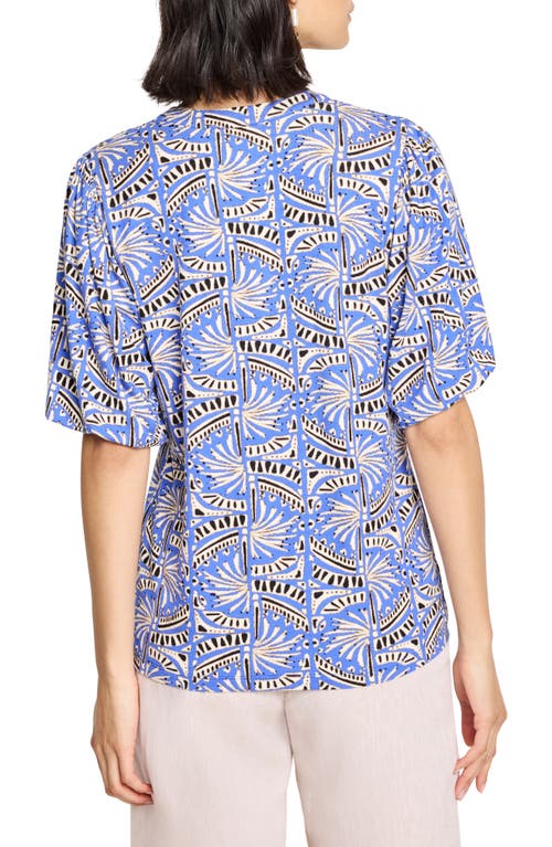Nic + Zoe Nic+zoe Ocean Jewel Top In Blue
