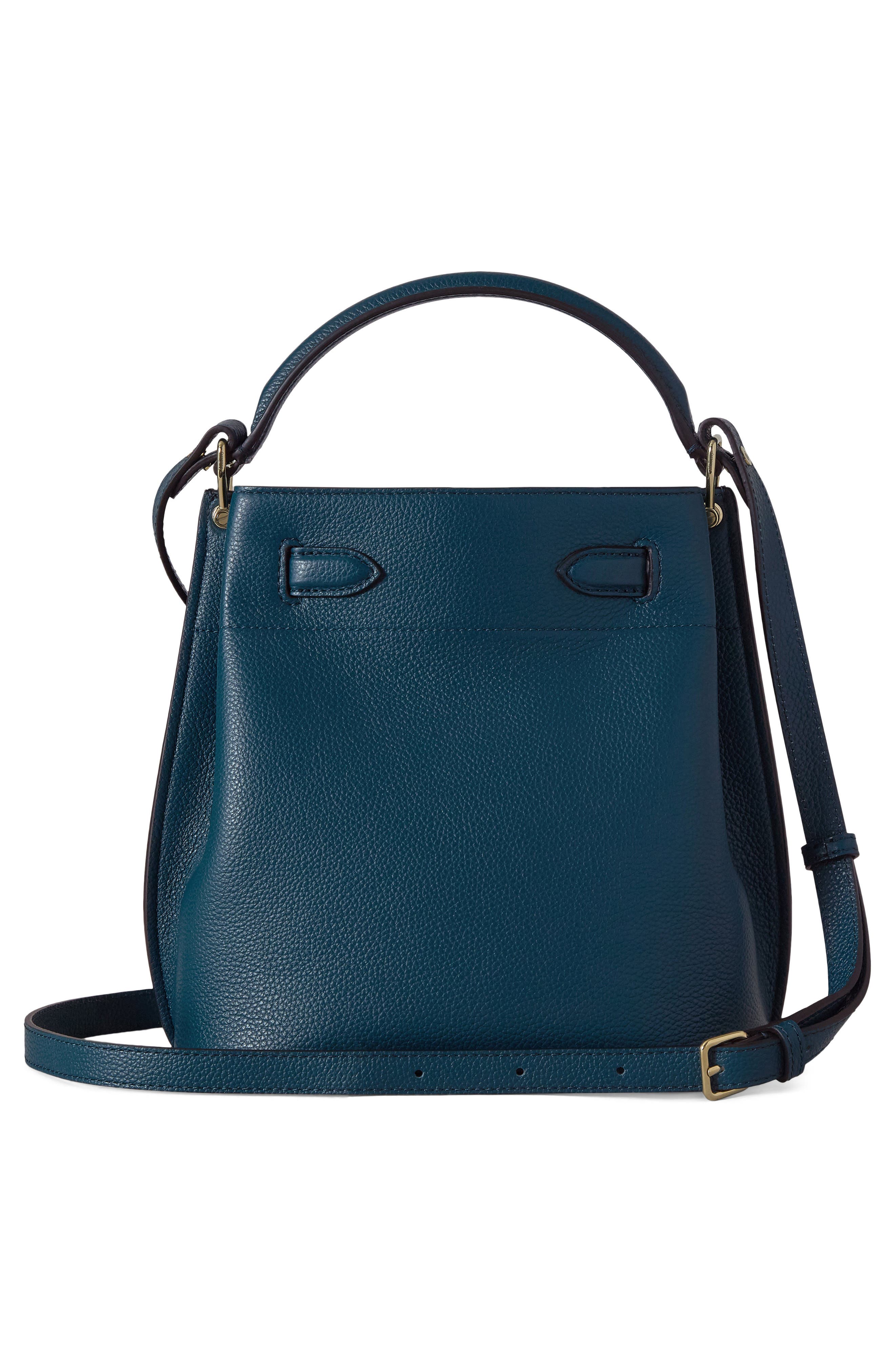 Islington Leather Bucket Bag, Alternate, color, OUT OF THE BLUE