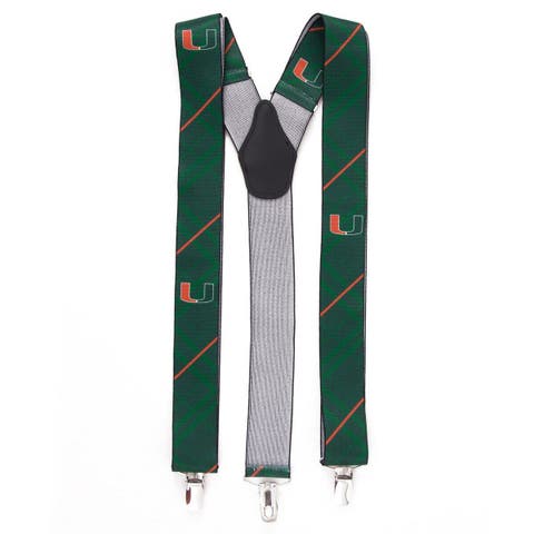 Men's Green Miami Hurricanes Suspenders