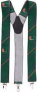 EAGLES WINGS Men's Green Miami Hurricanes Suspenders