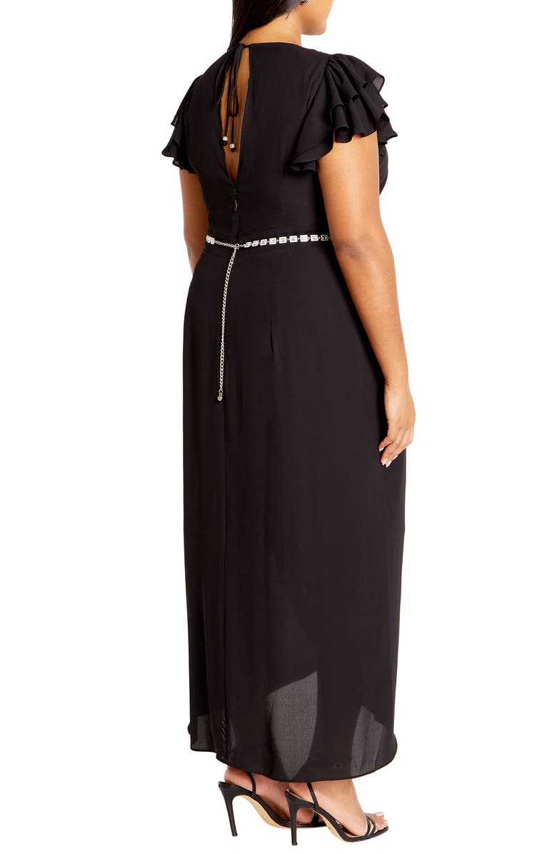 City Chic Enya Faux Wrap Dress, Alternate, color, 