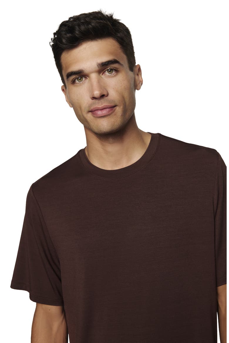 Henry Stretch Tencel® Modal Short Pajamas, Alternate, color, CHOCOLATE