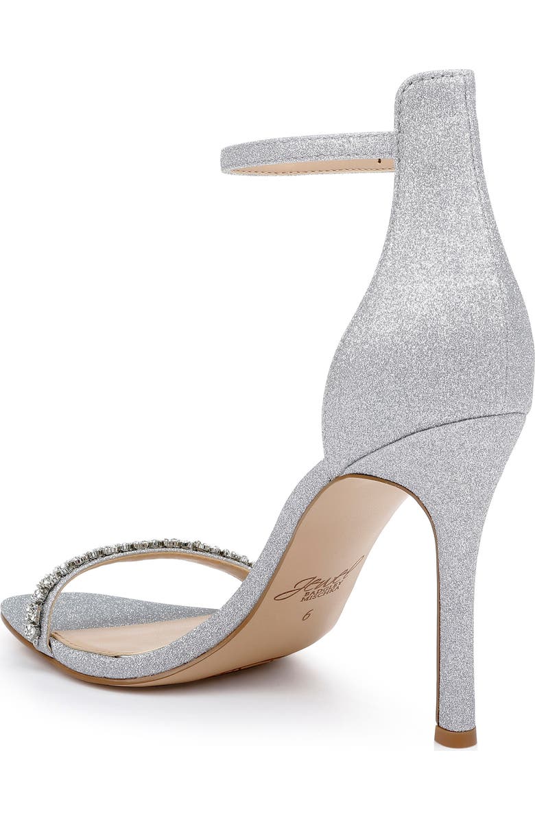 Jewel Badgley Mischka Adriane Jeweled Strap Sandal, Alternate, color, Silver