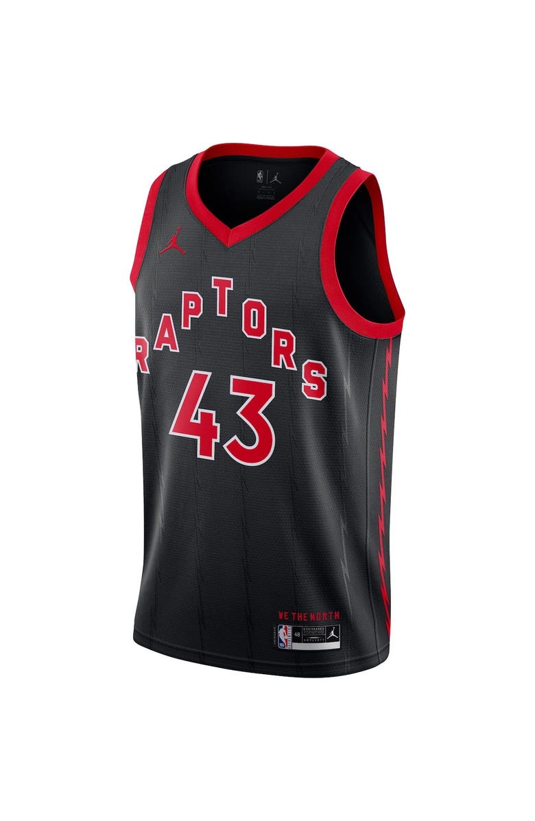 Jordan Brand Men's Jordan Brand Pascal Siakam Black Toronto Raptors 2020/21 Swingman Jersey - Statement Edition, Alternate, color,
