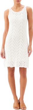 Karen Kane Open Stitch Shift Dress