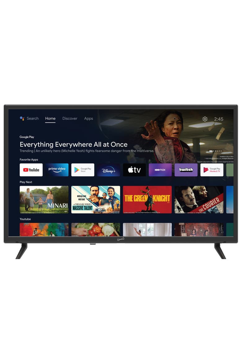 32 Inch LED Smart HDTV, Main, color, Black
