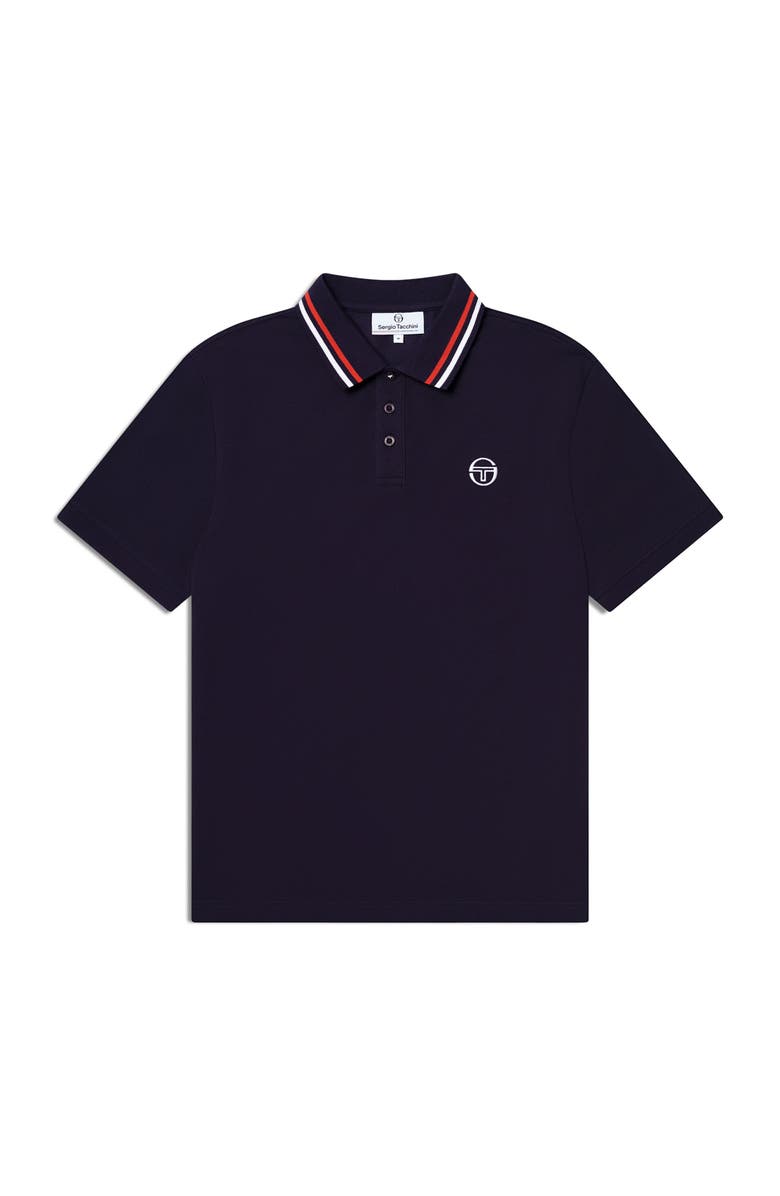 Sergio Tacchini Ciro Pique Polo, Alternate, color, Maritime Blue