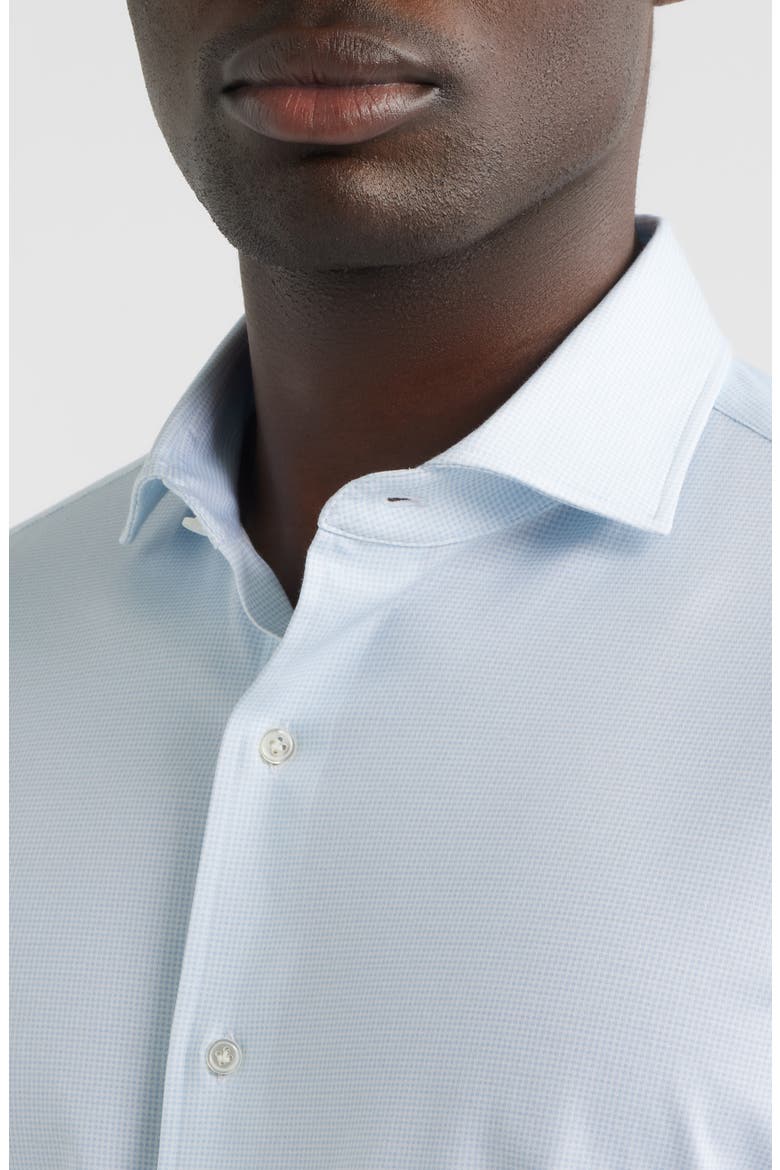 Excursionist Flex Print Wrinkle Resistant Button-Up Shirt, Alternate, color, BLUE FROST