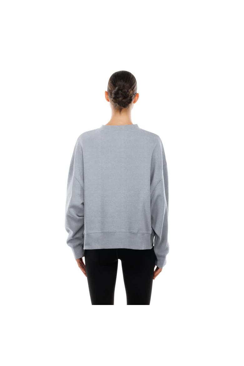 Women's New Era  Gray USA Baseball 2026 World Baseball Classic Mineral Wash Dolmen Sleeve Fleece Sweatshirt, Alternate, color, Gray