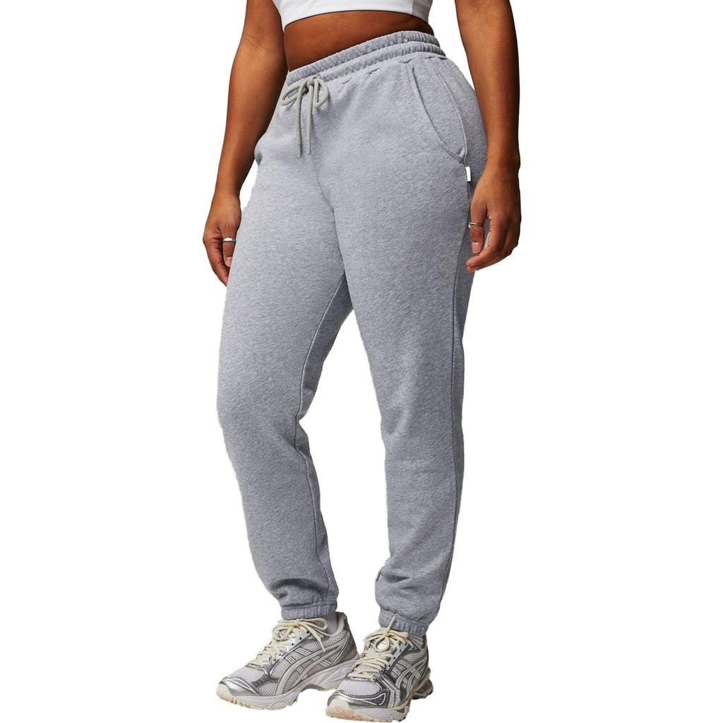 Fabletics Women's Year Round Terry High-Waisted Sweatpant in Classic Grey Heather at Nordstrom, Size Large