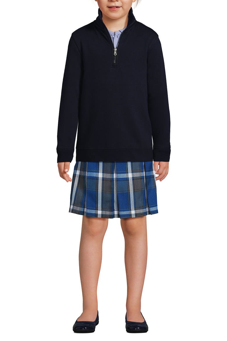 Kids Quarter Zip Sweatshirt, Main, color, Classic Navy