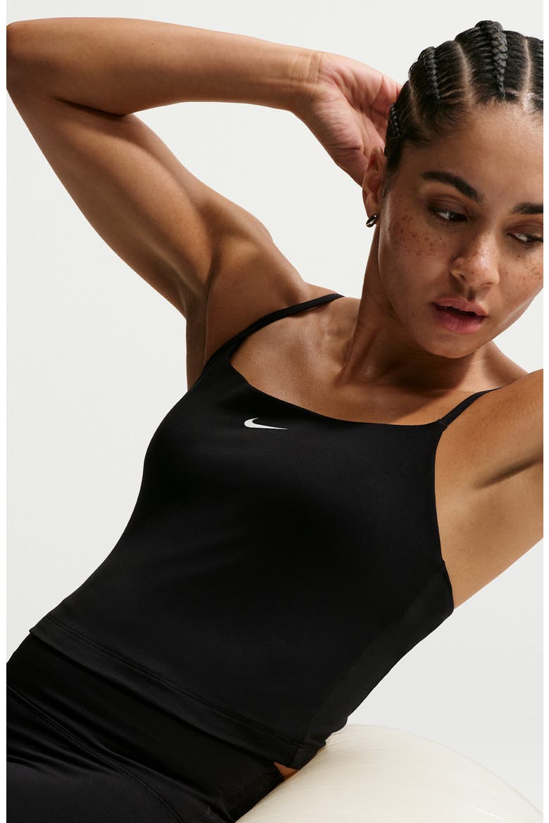 One Dri-FIT Camisole, Alternate, color, 010 BLACK/WHITE
