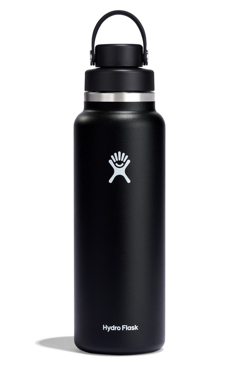 Hydro Flask 40-Ounce Chug Cap Water Bottle, Main, color, Black