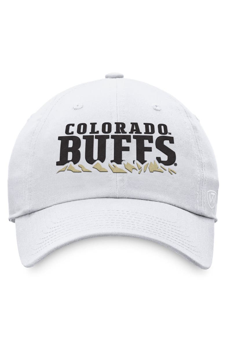 Men's Top of the World White Colorado Buffaloes Adjustable Hat, Alternate, color, White