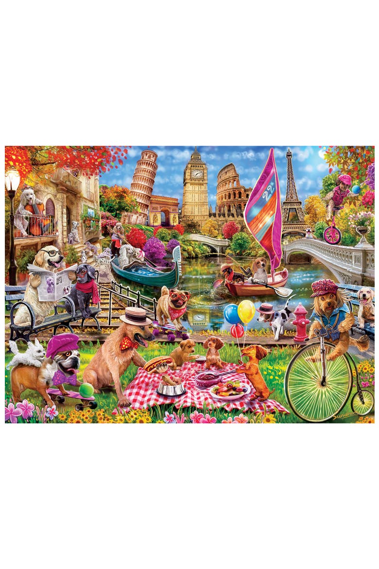 Dog Gone Days 300 Piece Jigsaw Puzzle, Alternate, color, Multicolor