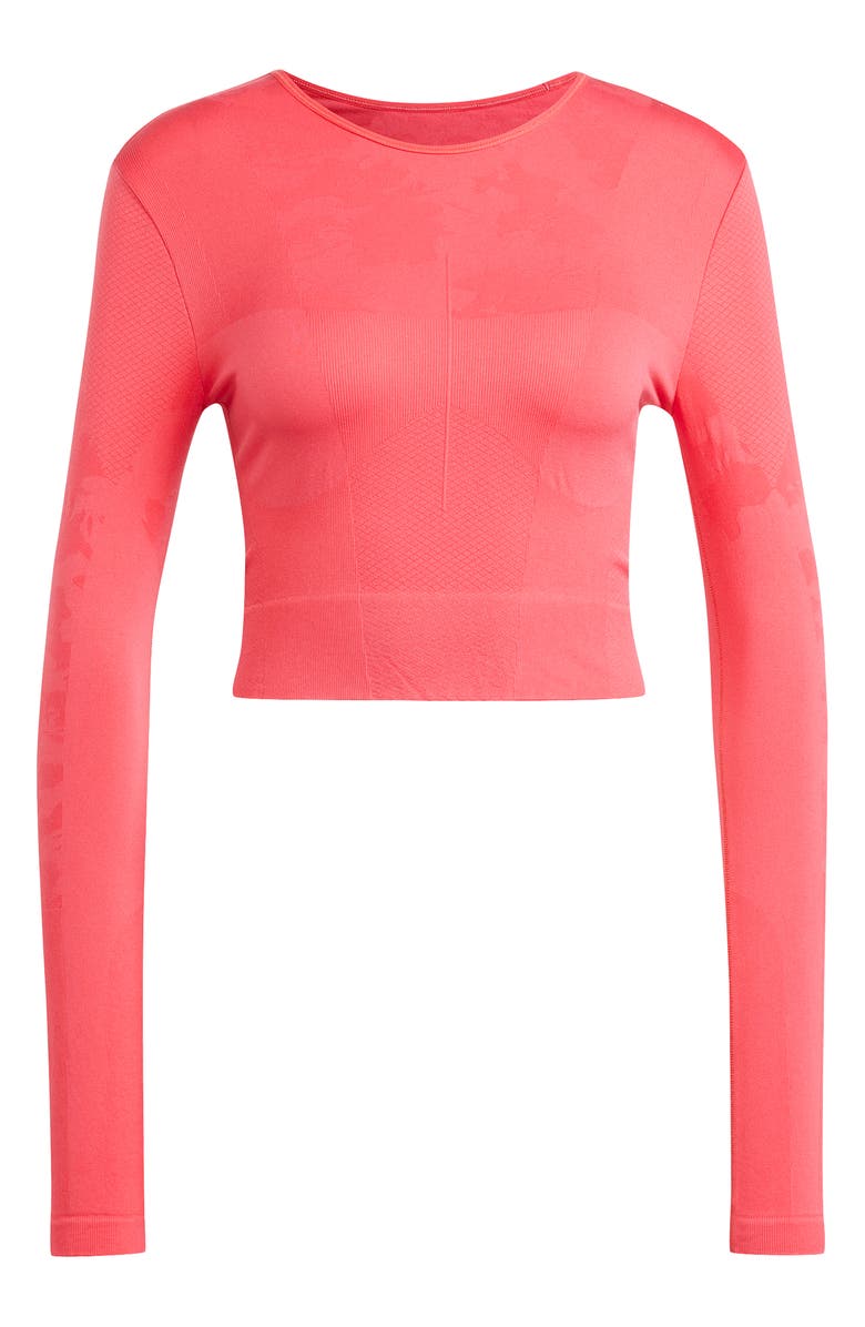 adidas by Stella McCartney Fitted Cutout Crop Top, Alternate, color, 