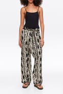 Bimba y Lola Fluid Square-Fit Trousers With Moon Stripes
