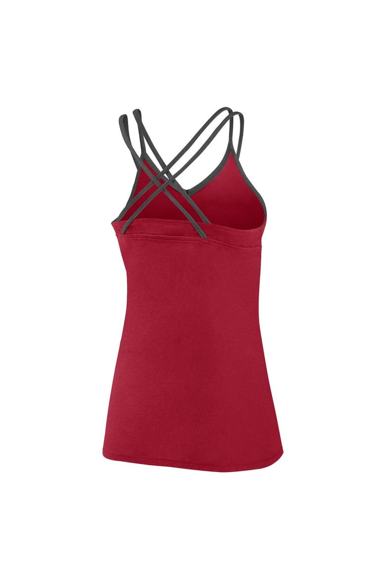 Women's Fanatics Branded Red Tampa Bay Buccaneers Go For It Strappy Crossback Tank Top, Alternate, color, Red