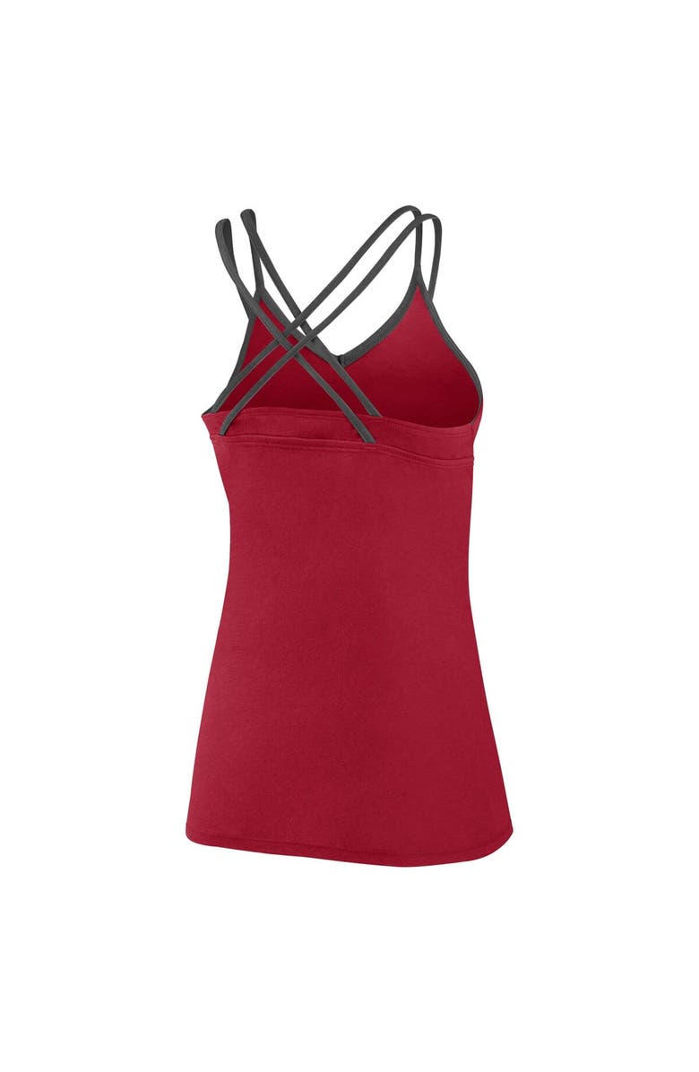 FANATICS Women's Fanatics Branded Red Tampa Bay Buccaneers Go For It Strappy Crossback Tank Top, Alternate, color, 