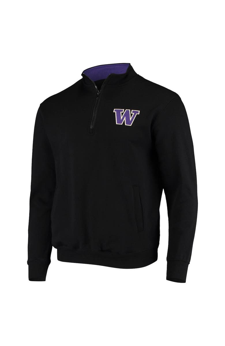 COLOSSEUM Men's Colosseum Black Washington Huskies Tortugas Logo Quarter-Zip Jacket, Alternate, color, Black