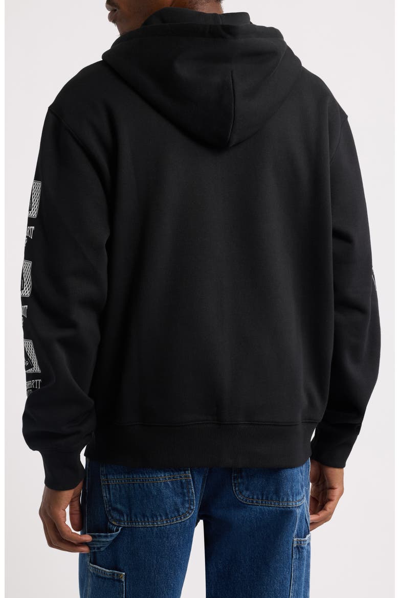 Playing Cards Zip Hoodie, Alternate, color, BLACK