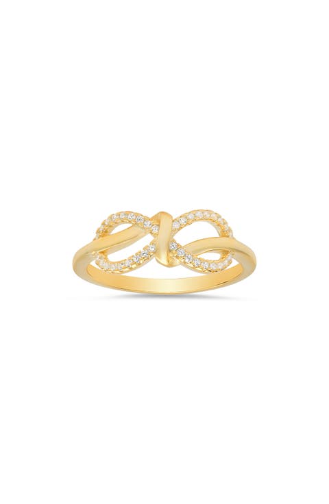 Cubic Zirconia Infinity Love Knot Ring