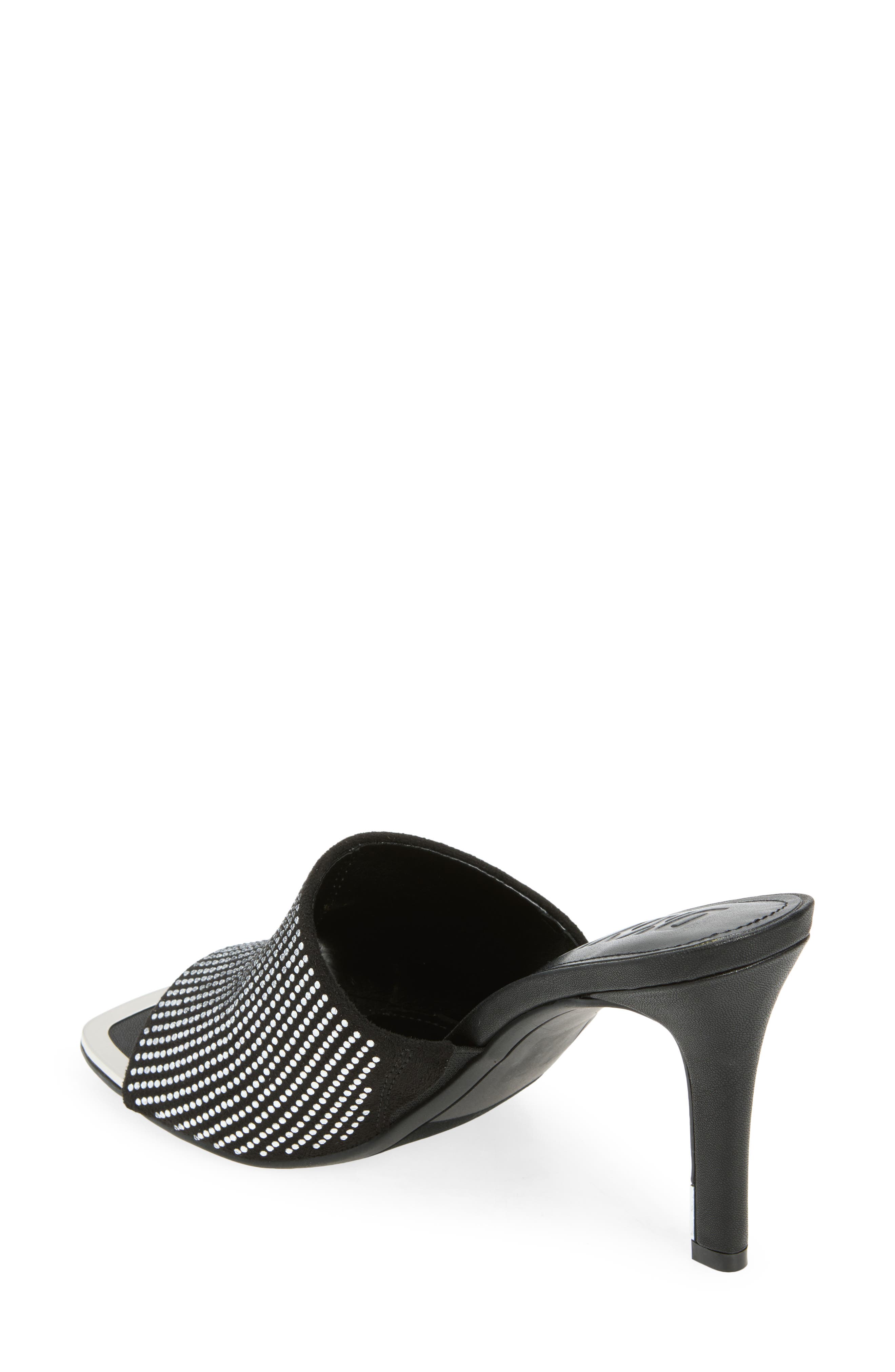 DKNY Bronx Rhinestone Sandal, Alternate, color, Clear/ Black