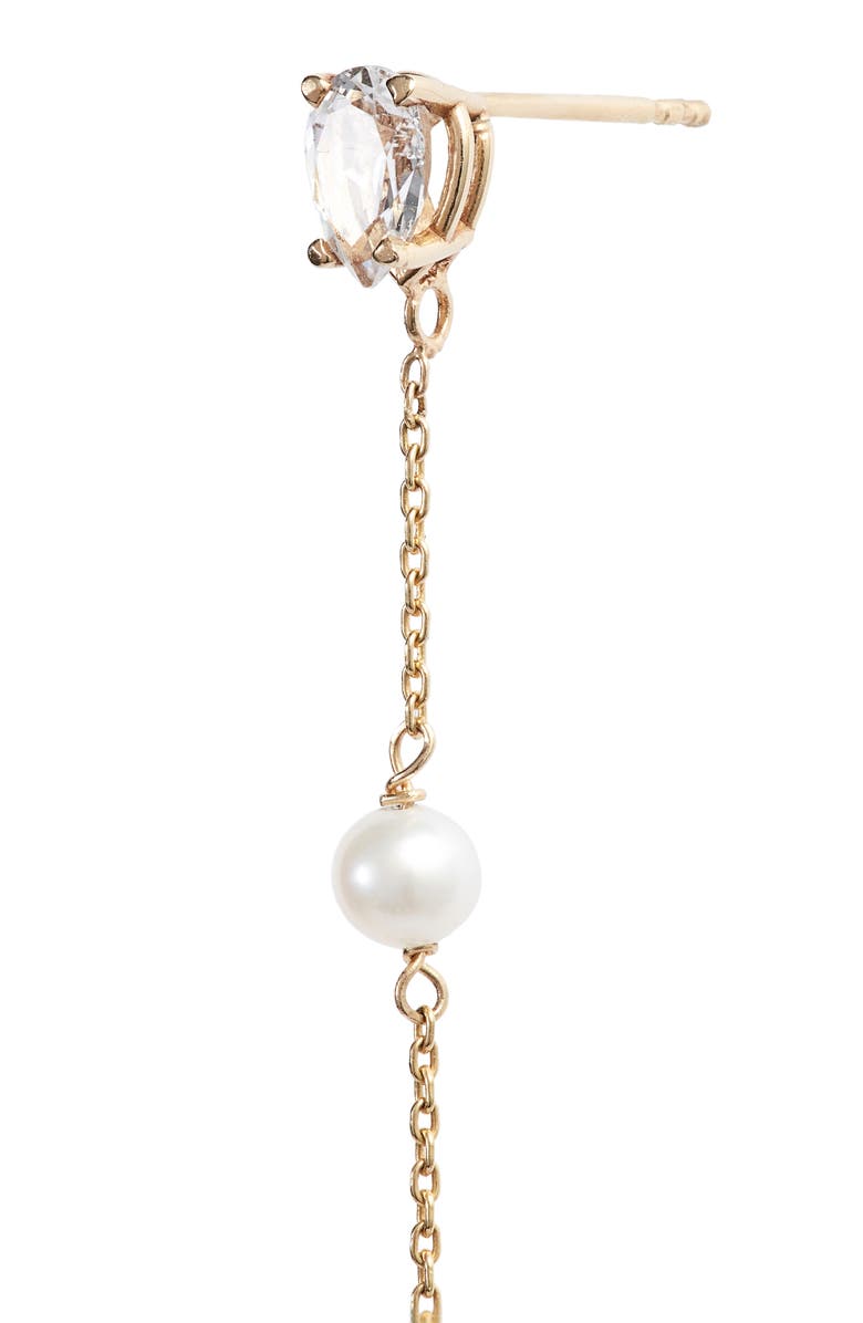 Poppy Finch Pearl & Topaz Drop Earrings, Alternate, color, 