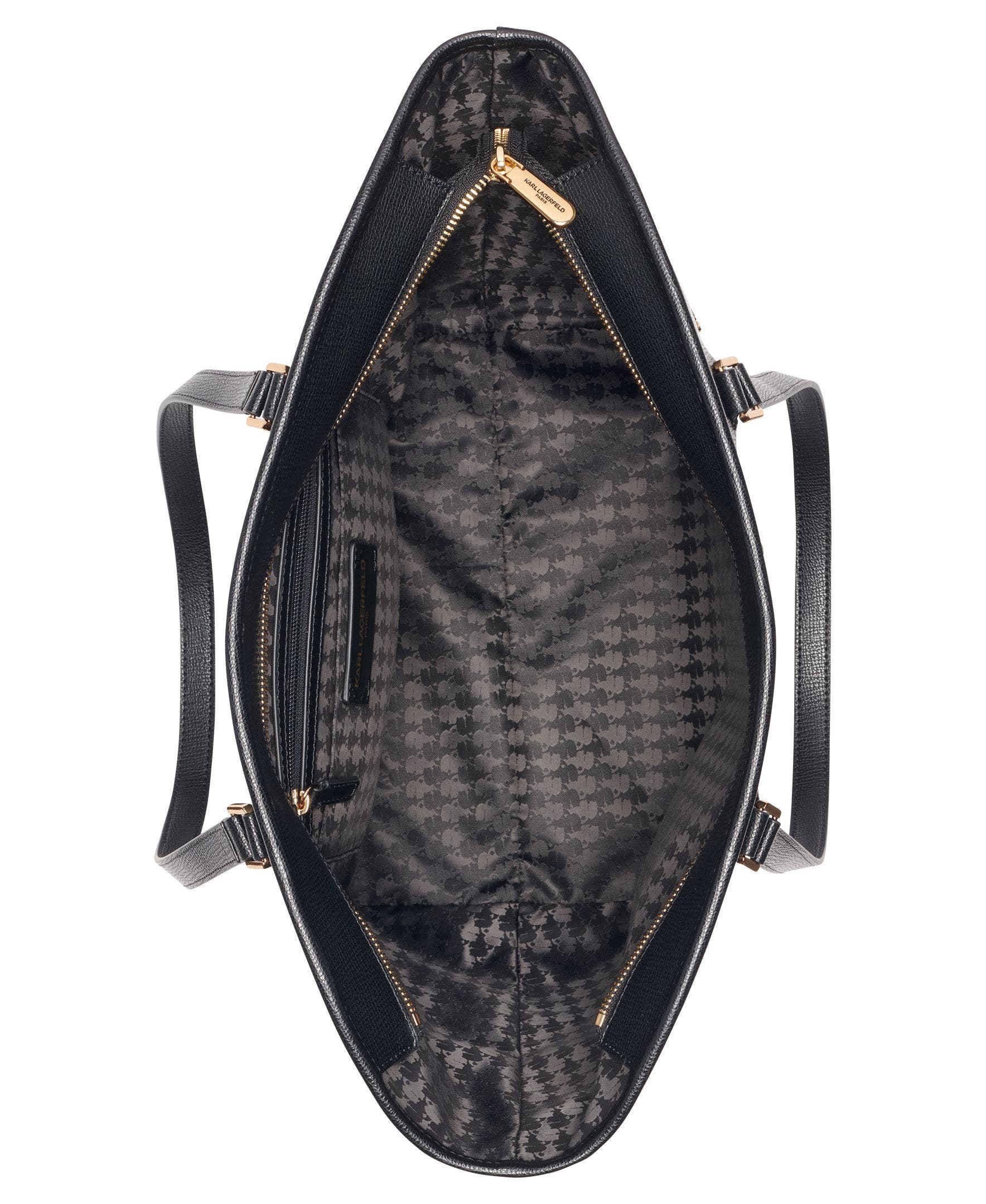 KARL LAGERFELD PARIS Adele Tote, Alternate, color, Black