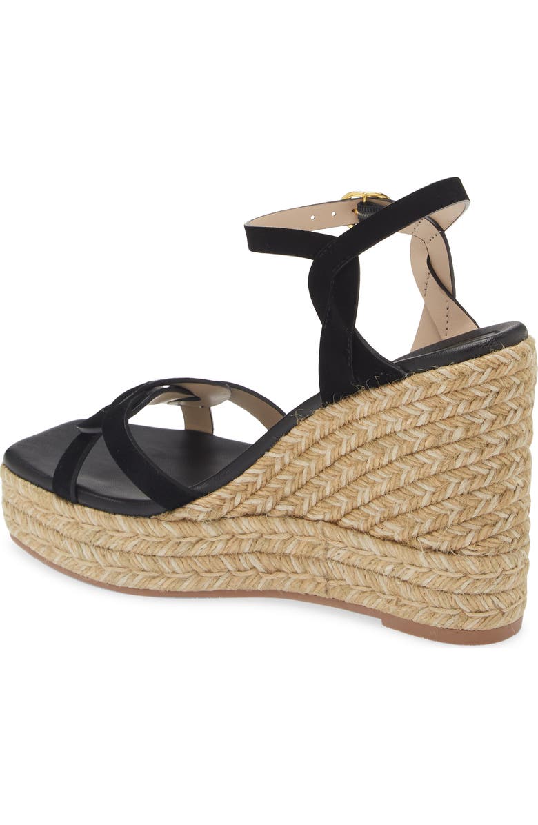Stuart Weitzman Braided Platform Espadrille Wedge Sandal, Alternate, color,