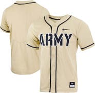 Nike Men's Nike Gold Army Black Knights Replica Full-Button Baseball Jersey