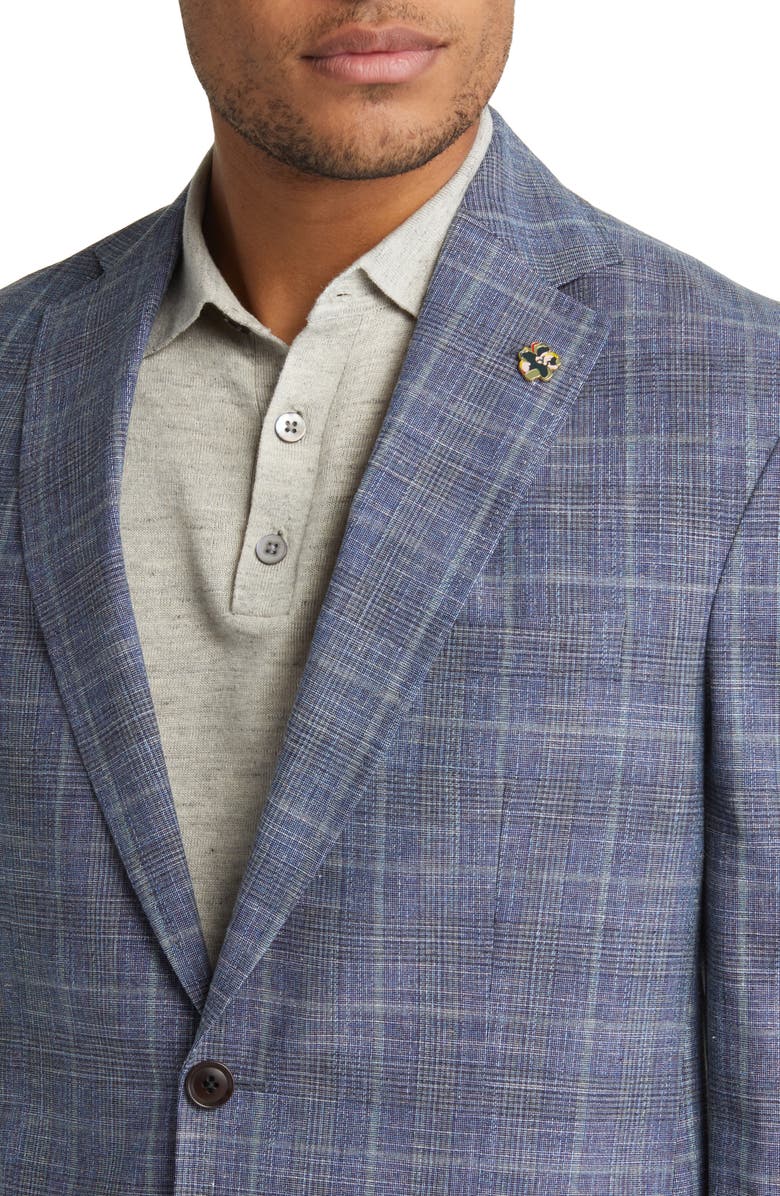 Ted Baker London Karl Plaid Stretch Sport Coat, Alternate, color,
