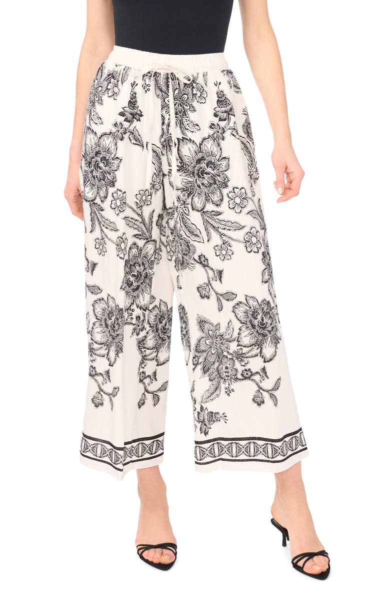 Vince Camuto Print Wide Leg Pants, Main, color, 