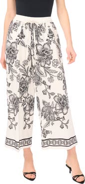 Vince Camuto Print Wide Leg Pants