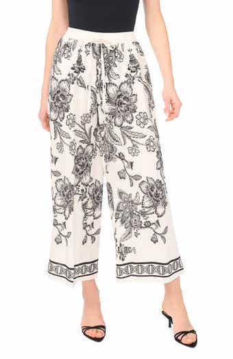 Vince Camuto Print Wide Leg Pants